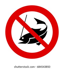 No fishing sign.