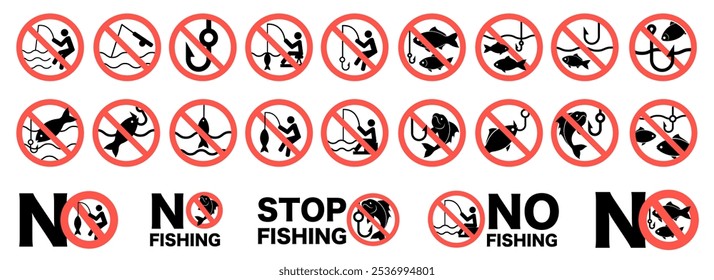 No hay icono de conjunto de signos de pesca