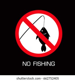 no fishing sign, spoon-bait