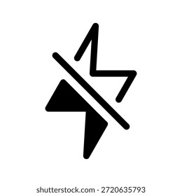 Ilustración de diseño de símbolo de Vector de ícono de Flash