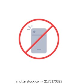 No flash phone icon. Don`t switch light. High quality in colour vector illustration.
