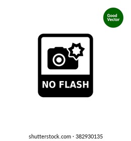 No flash sign icon 