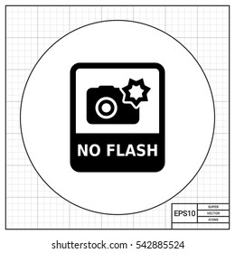 No flash sign icon 