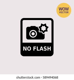 No flash sign icon 