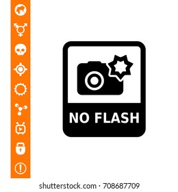 No flash sign icon 