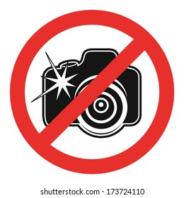 NO FLASH SIGN VECTOR