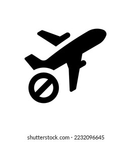Kein Flugsymbol (Vektorgrafik)