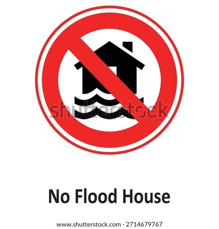 No Flood House Vector icon which can easily modify or edit

