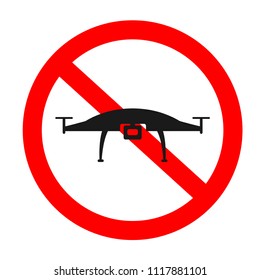 no fly drone sing vector