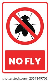 No Fly Prohibited Vector Art