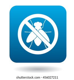 No fly sign icon in simple style on a white background