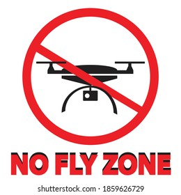 No fly zone sign.Do not fly drones in the area.