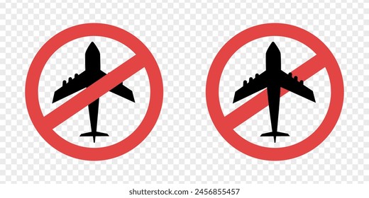 No flying. Ban plane. Forbidden Ariplanes 