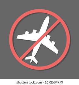 no flying on grey background,prohibit sign vector