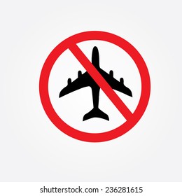 no flying on white background,prohibit sign vector 