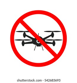 No flying zone, Drone sign