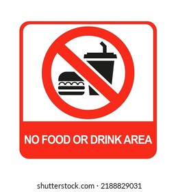 No food or drink. Vector illustration