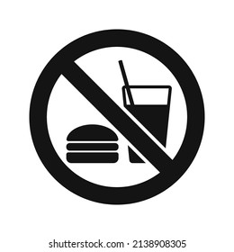 No Food Or Drinks Allowed Icon.