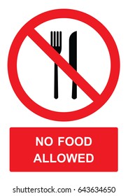 No food or drinks sign,food prohibited vector illustration