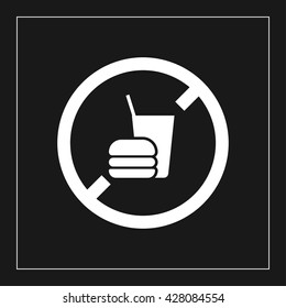 no food icon. food forbidden vector illustration
