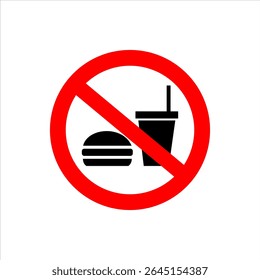No food icon is suitable for prohibition icons in certain places