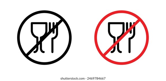 Sin icono de comida Vector set colección para el Web