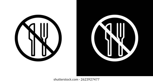 No food icon vector for web and mobile app. Symbol isolated.