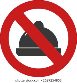 No food service vector icon