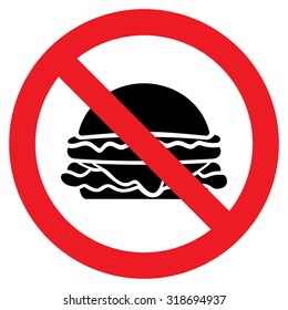 No food vector icon