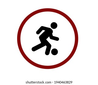 No football vector icon. Editable stroke. Symbol in Line Art Style for Design, Presentation, Website or Apps Elements, Logo. Pixel vector graphics - Vector