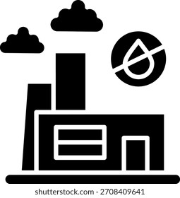 Sin combustibles fósiles Línea Vector Icon Diseño
