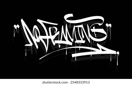 NO FRAMING graffiti tag style design