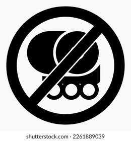 No fuel tank icon. Prohibition of fuel tanks. The movement of tanks is prohibited. Do not use tanks. Vector icon.