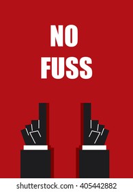 NO FUSS typography