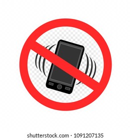 No gadget smartphone sign icon. Forbidden cell phone use symbol