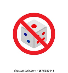 No Gambling Icon : Game Theme, Business Theme, Infographics and Other Graphic Related Assets.