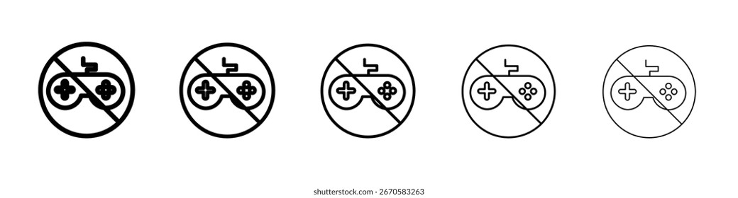 No game icon design, logo, app, UI. Vector illustration, EPS
