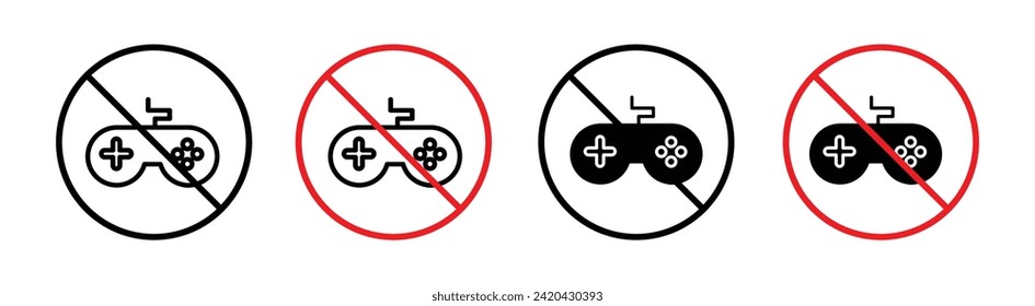Ilustración de iconos de la línea del vector de juego.