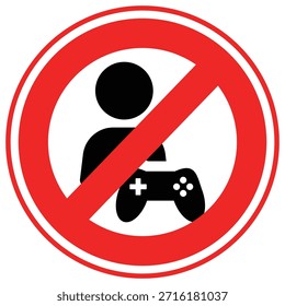 Kein Gamer-Vektorsymbol, das leicht geändert oder bearbeitet werden kann

