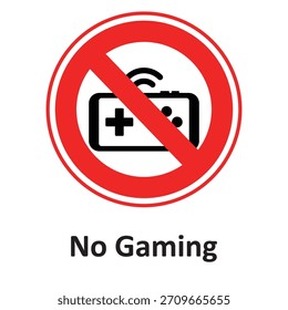 Kein Gaming-Vektorsymbol, das leicht geändert oder bearbeitet werden kann

