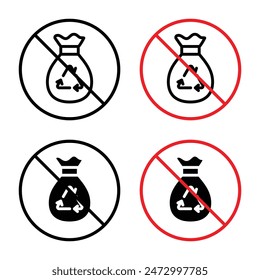 No Garbage Sign for Waste Management and Environmental Protection