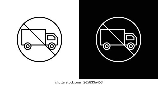 Sem sinais de lixo Conjunto Simples. Ícones de vetor para modelo de design gráfico.