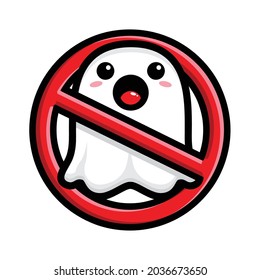 no ghost sign cartoon design