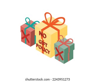 no gift policy and Anti-Corruption Policy for the acceptance of gifts or other  reward