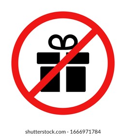 No Gift or Present Sign