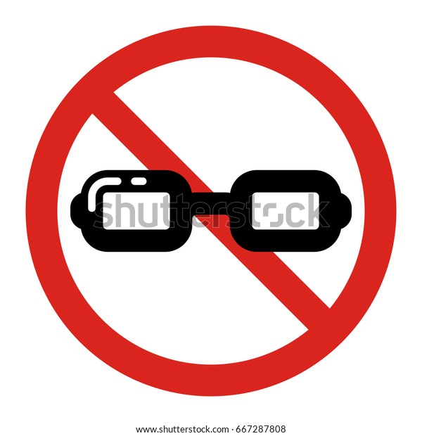 No Glasses Sign Vector Illustration Stock Vector Royalty Free 667287808 Shutterstock 9312