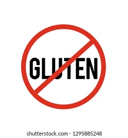 No gluten icon vector. No gluten  symbol. Linear style sign for mobile concept and web design. No gluten  symbol illustration. Pixel vector graphics - Vector.