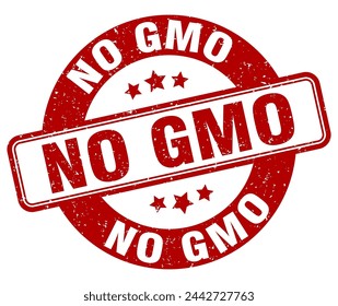 no gmo stamp. no gmo sign. round grunge label