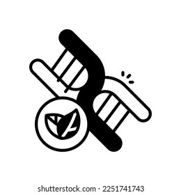 No GMO vector icon glyph icon style.Can be used for wedding invitations, card designs and background design
