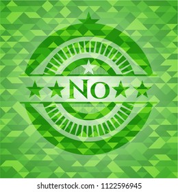 No green mosaic emblem